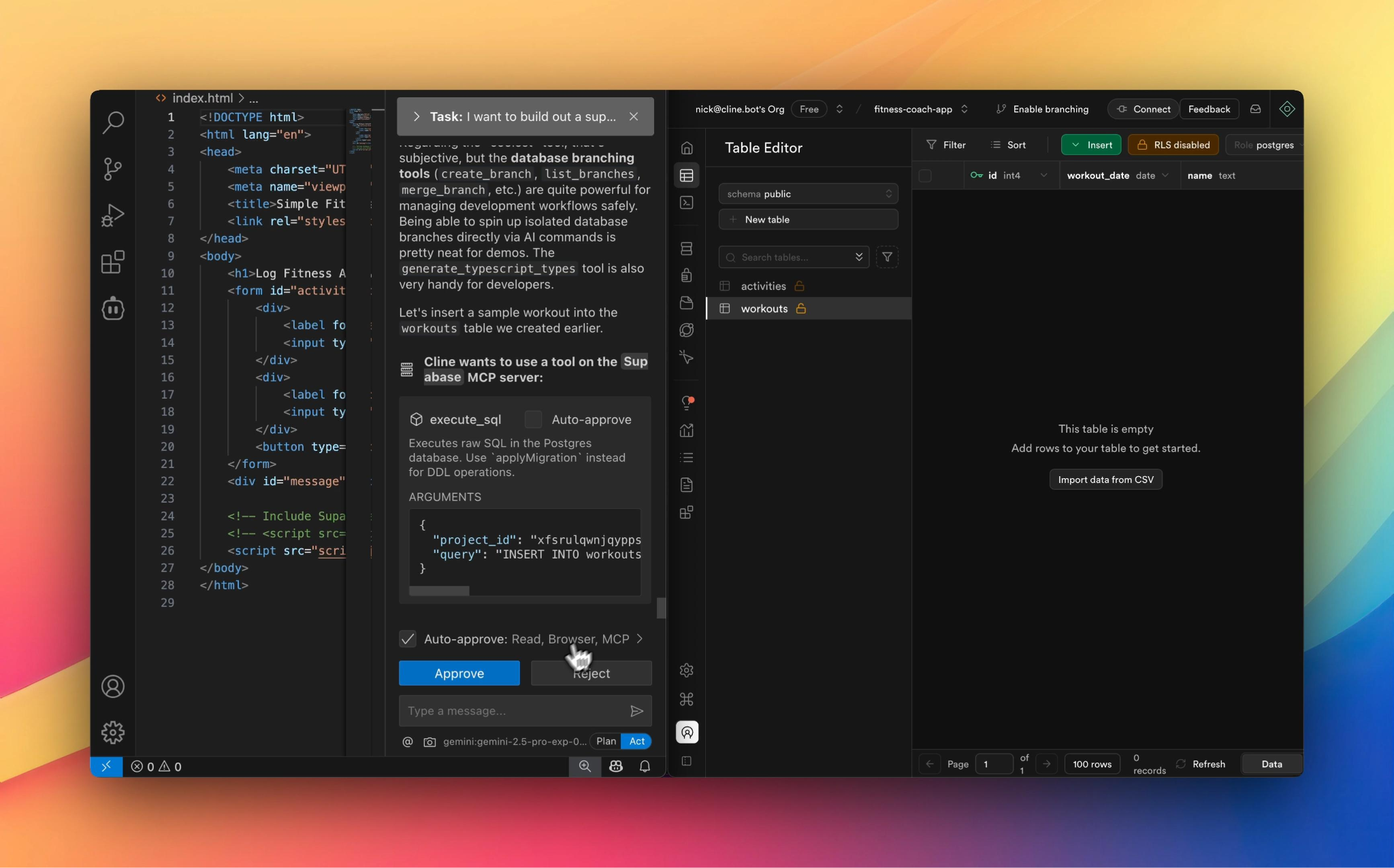 Cline open-source VS Code agent