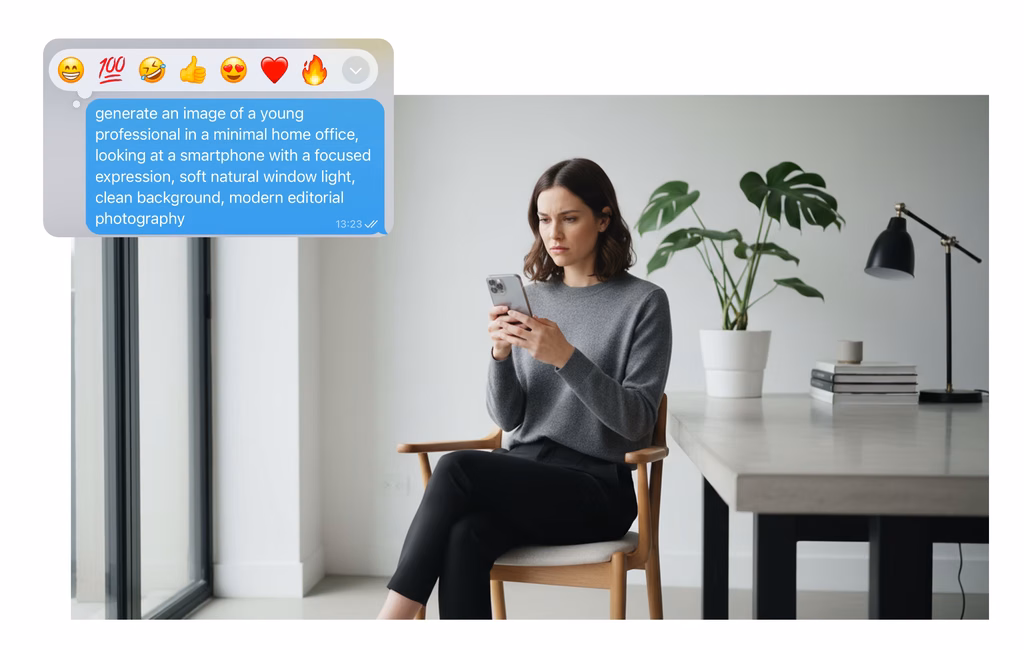 Example of an image generated by Nano Banana by KolerskyAI Telegram bot